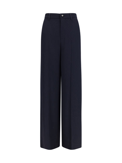 Pants Diamond-Jacquard Blue Japan
