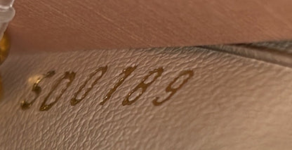 Double Zip Pochette Monogram Empreinte Leather