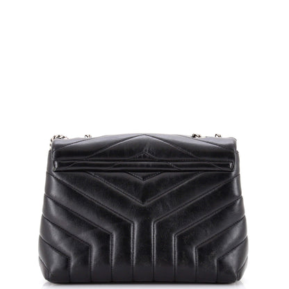 Loulou Shoulder Bag Matelasse Chevron Leather Small