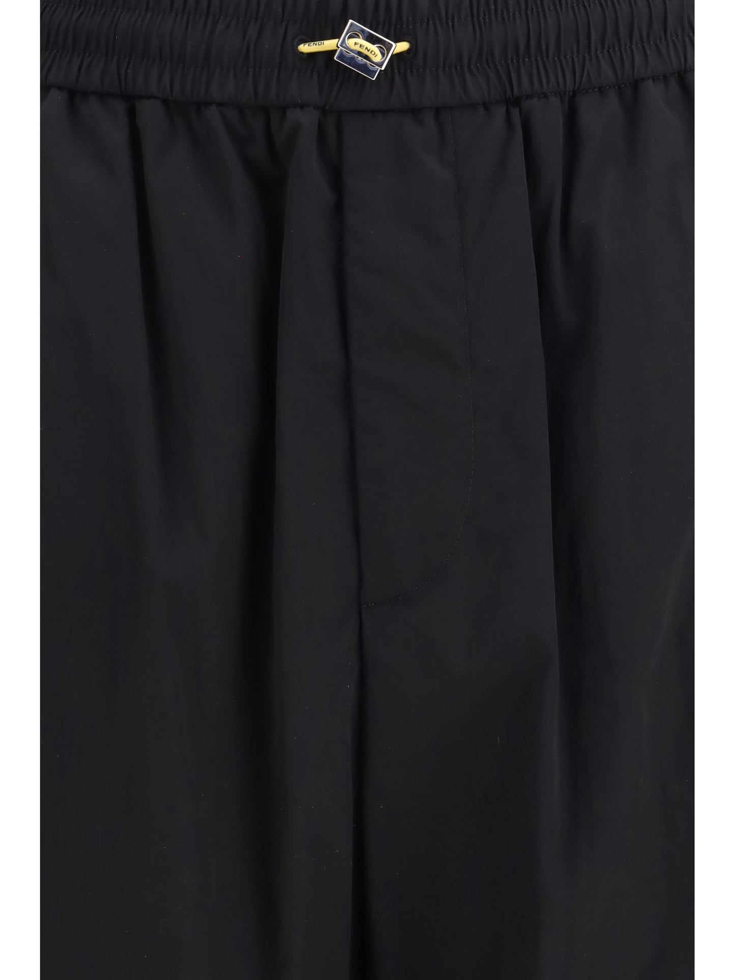Gabardine Cargo Trousers Black