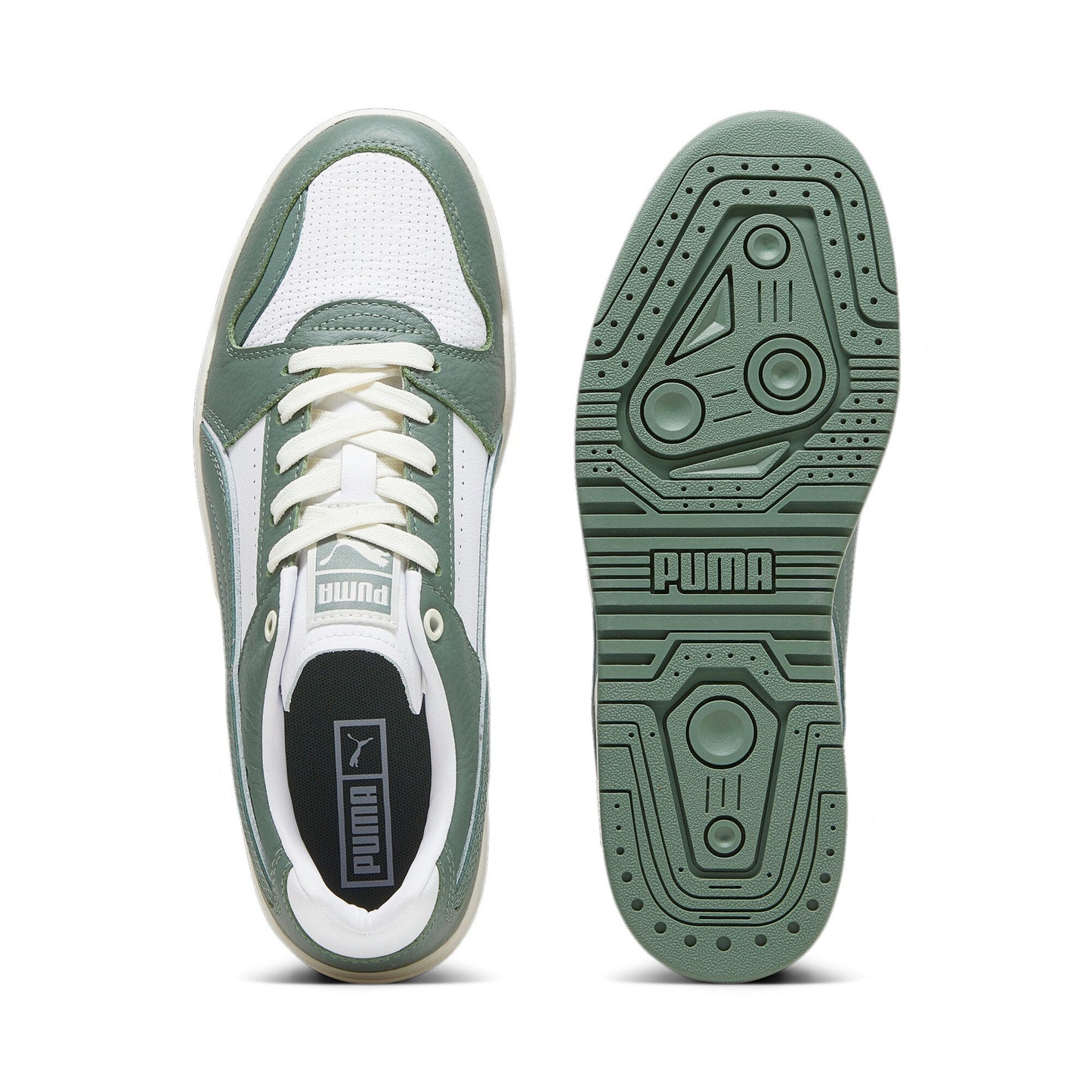 Puma Mens Slipstream Lo Vintage Eucalyptus White