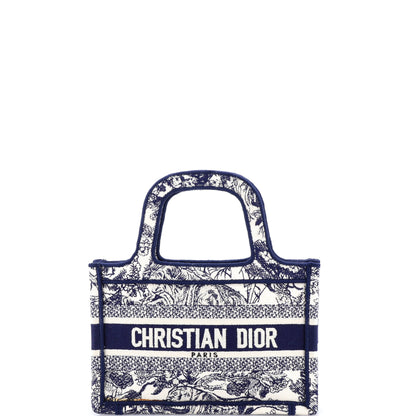 Book Tote Embroidered Canvas Mini