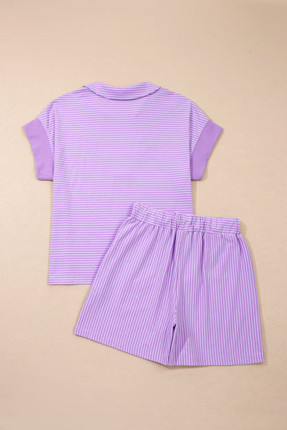 Zara Dolman Sleeve Polo Shirt Set