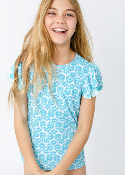 Girls Rosebay 3-Piece Short Sleeve Rashguard Set