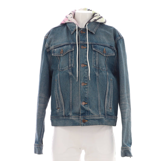 Hooded Trucker Jacket Denim with Cotton