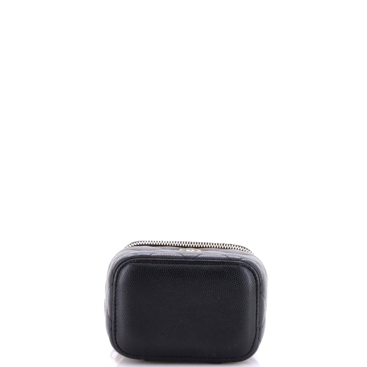 Classic Vanity Case with Chain Quilted Caviar Mini