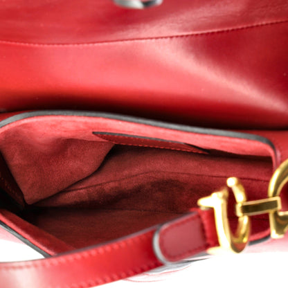 Saddle Handbag Leather Mini