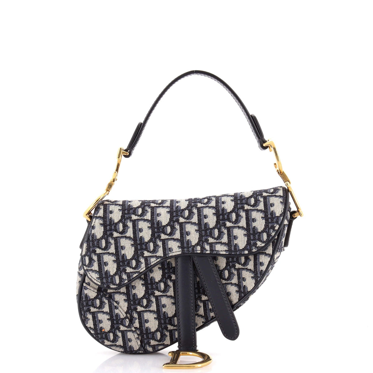 Saddle Handbag Oblique Canvas Mini
