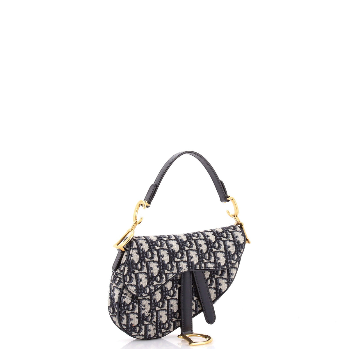 Saddle Handbag Oblique Canvas Mini