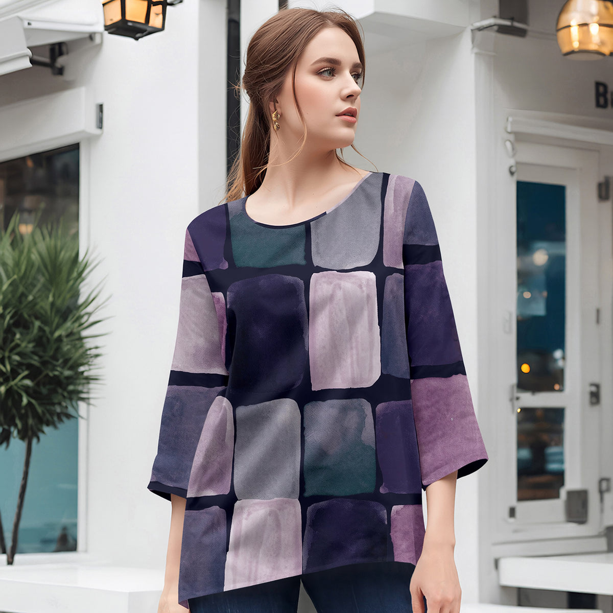 Purple Multi Color-