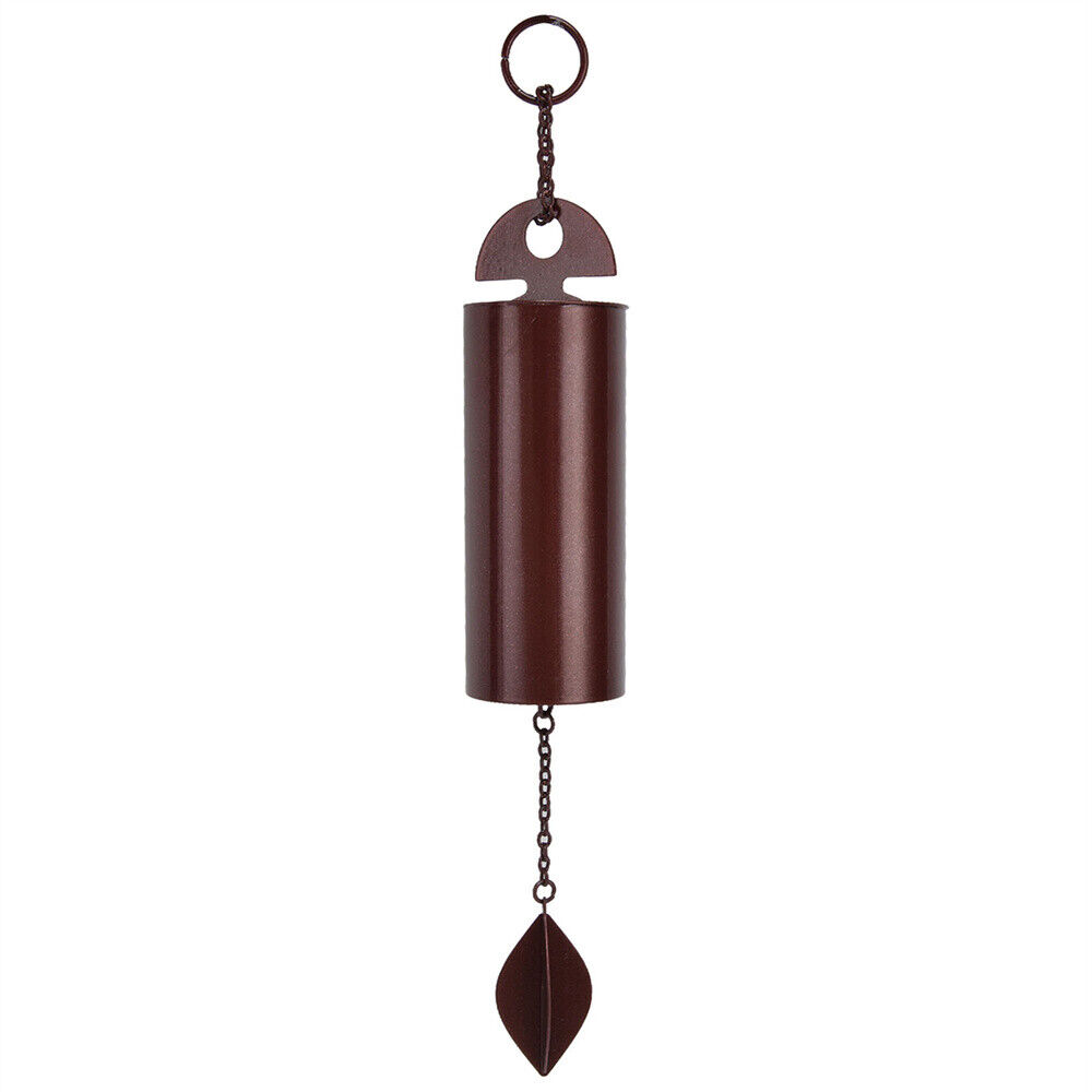 Prime Goods Large Deep Resonance Serenity Metal Bell Heroic Wind Chimes Outdoor Garden Decor - Black