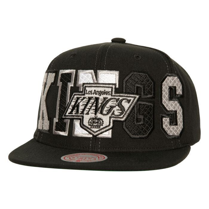 Men's Mitchell & Ness Nhl Varsity Bust Snapback Vntg Kings - Black