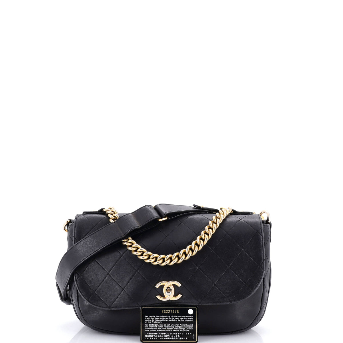 Paris in Rome Messenger Bag Quilted Lambskin Small