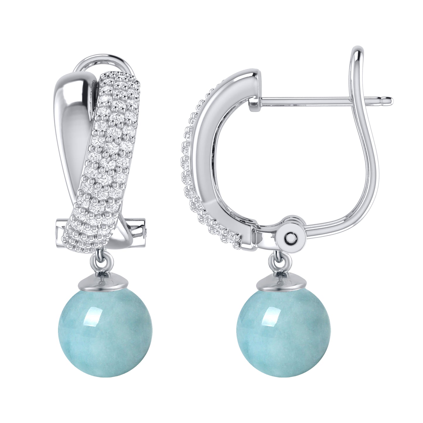 Blue, White-