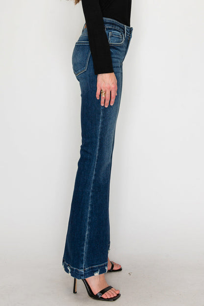 Mia Mid Rise Super Flare Jeans