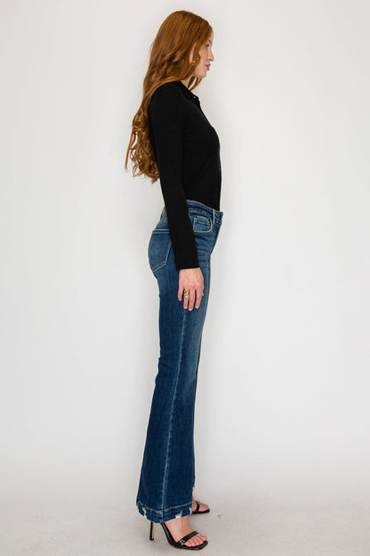 Mia Mid Rise Super Flare Jeans
