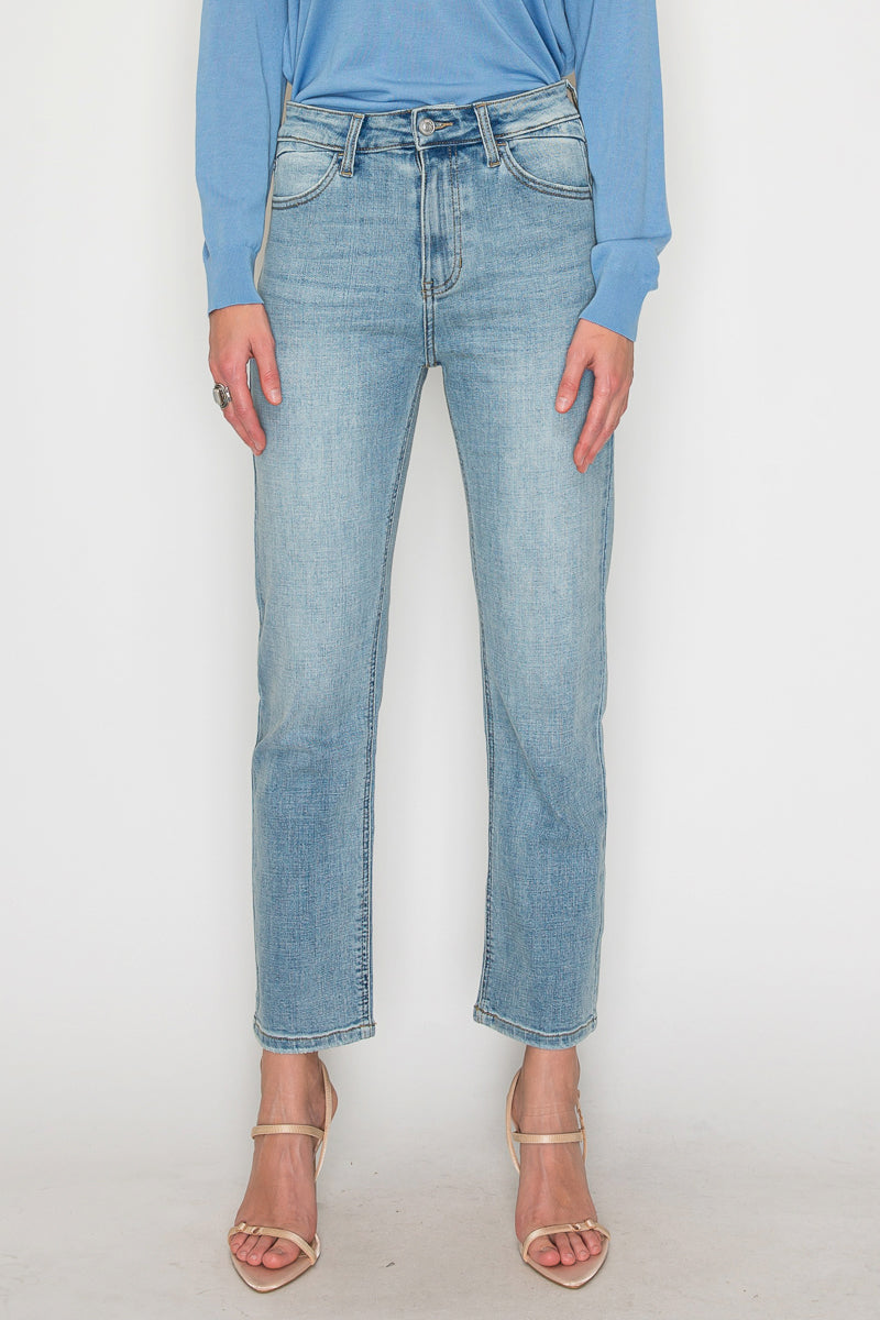 High Rise Straight Leg Jeans