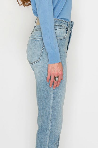 High Rise Straight Leg Jeans