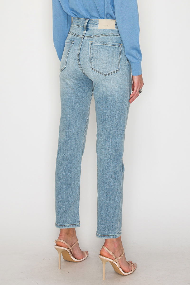 High Rise Straight Leg Jeans