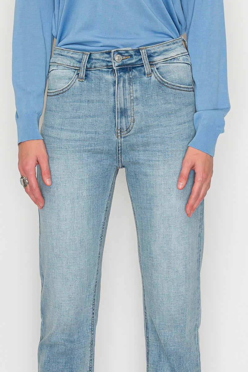 High Rise Straight Leg Jeans