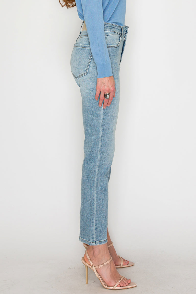 High Rise Straight Leg Jeans