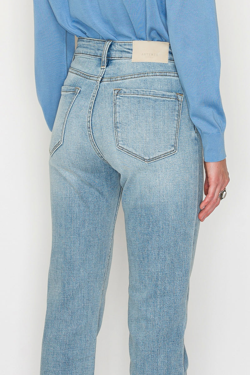High Rise Straight Leg Jeans