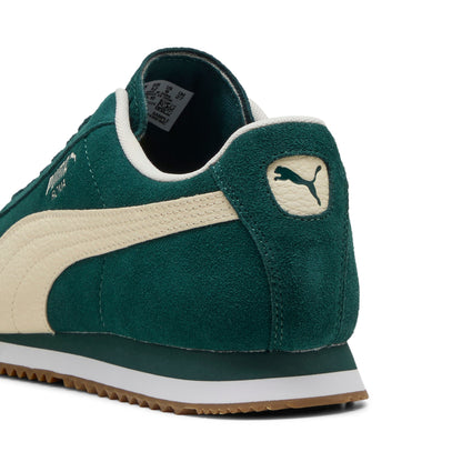 Puma Mens Roma Suede Green Terrain Alpine Snow