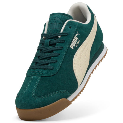 Puma Mens Roma Suede Green Terrain Alpine Snow