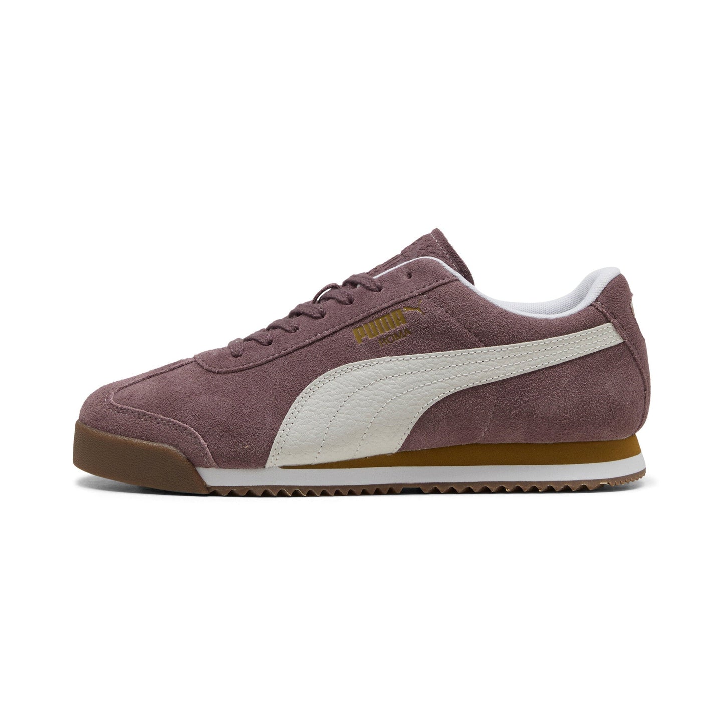 Puma Mens Roma Suede Raisin White