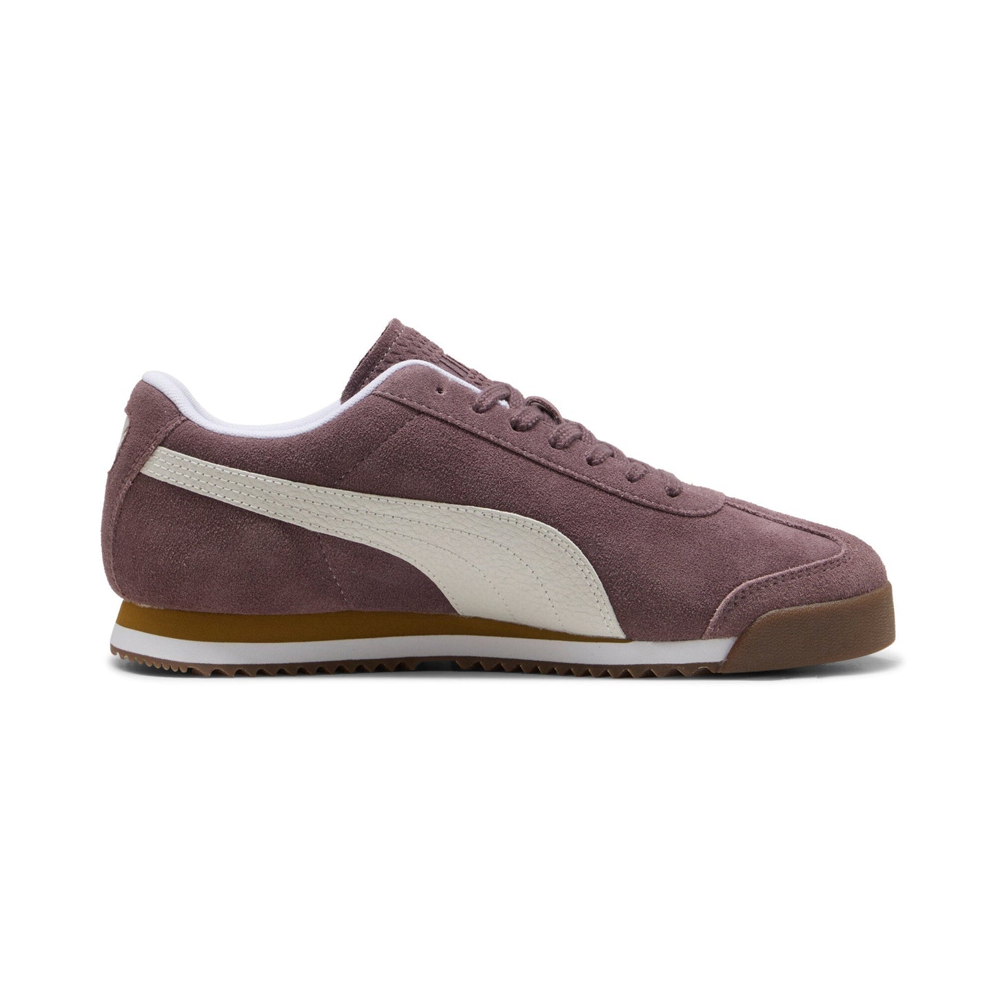 Puma Mens Roma Suede Raisin White