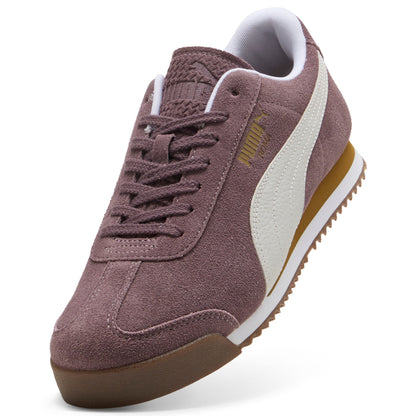 Puma Mens Roma Suede Raisin White