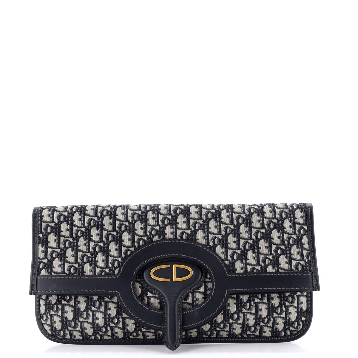 Fold Over Clutch Oblique Canvas