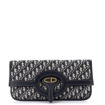 Fold Over Clutch Oblique Canvas