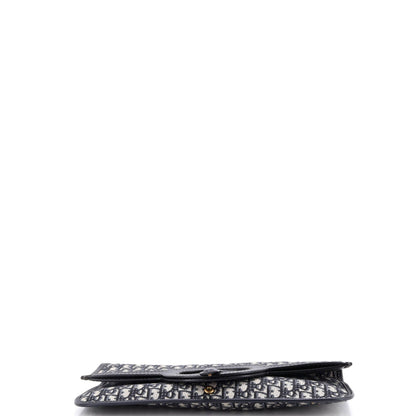 Fold Over Clutch Oblique Canvas