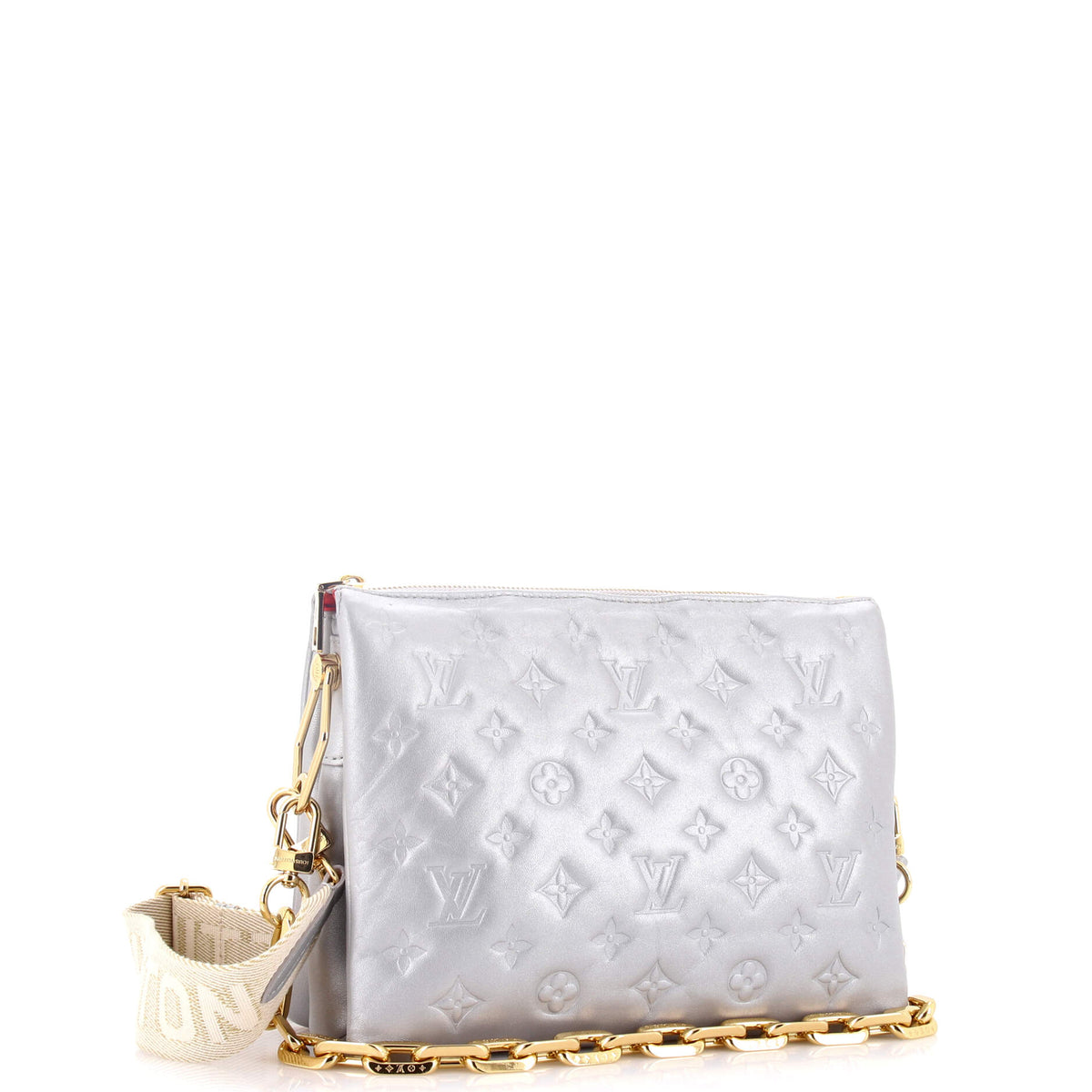 Coussin Bag Monogram Embossed Lambskin PM