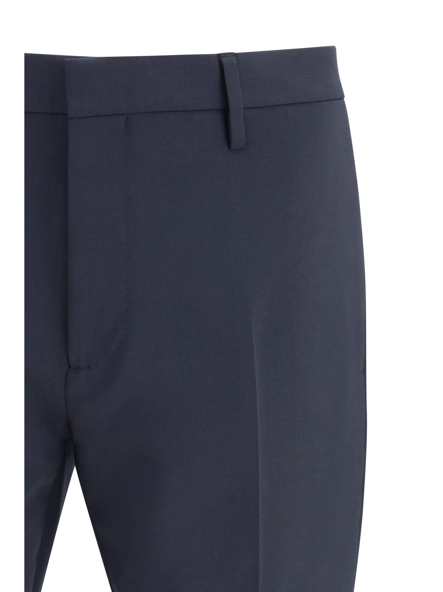 Suit Single-Breasted Wool-Blend Navy Blue