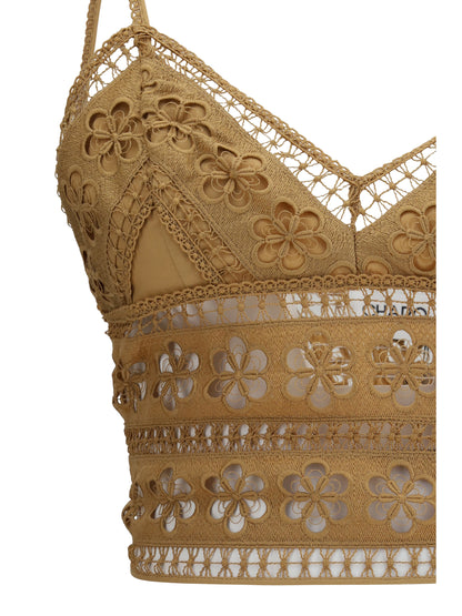 Top Melie Cotton Voile Cinnamon
