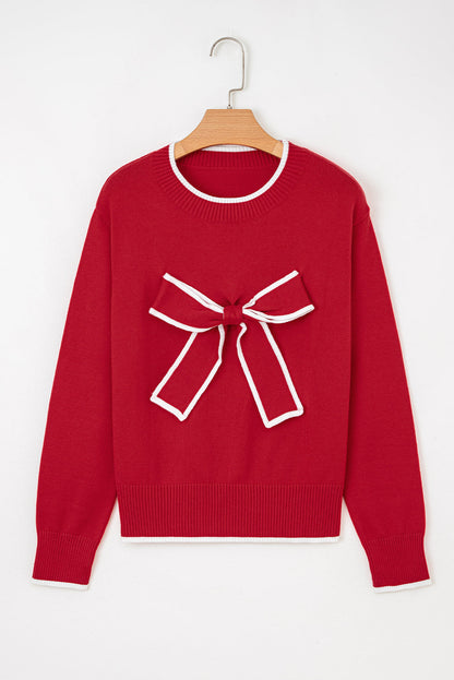 Threaded Pear Malaysia accent Holiday Cropped Sweater