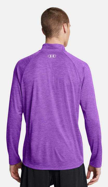 Under Armour Men's Long Sleeve Tech Textured 1/2 Zip High Neck Long Sleeve Shirts
