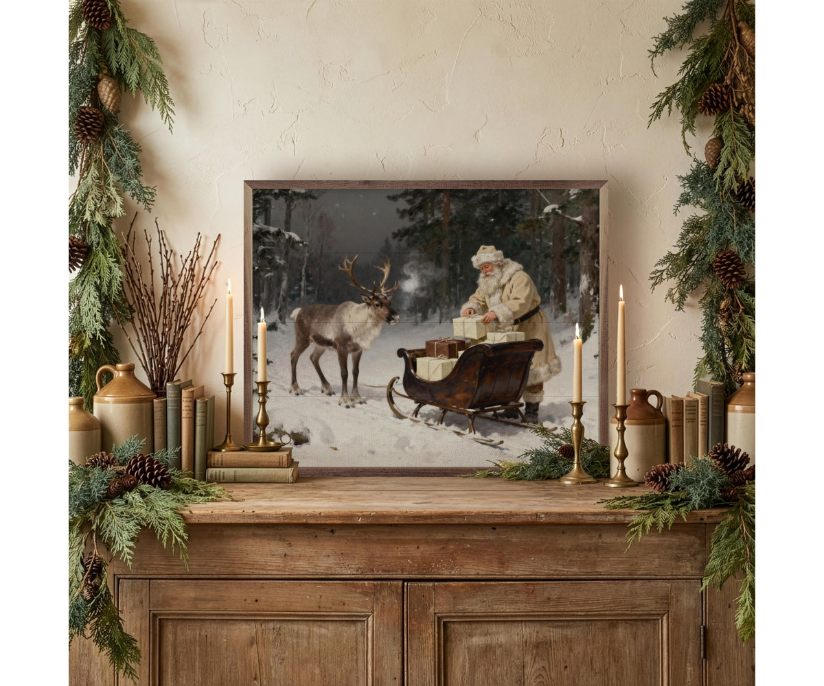 Kendrick Home Santa's Sleigh In The Timber