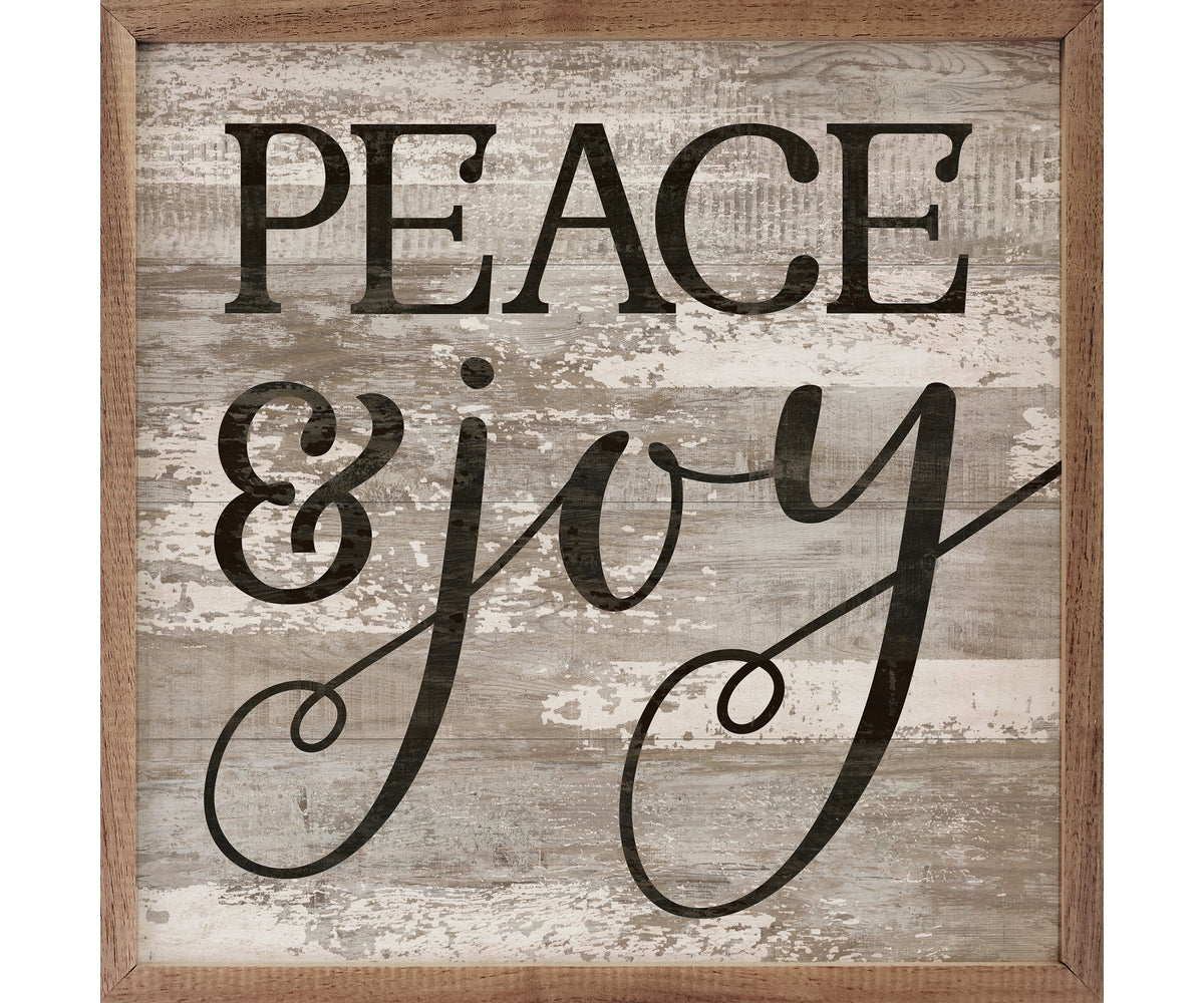 Kendrick Home Peace And Joy Whitewash