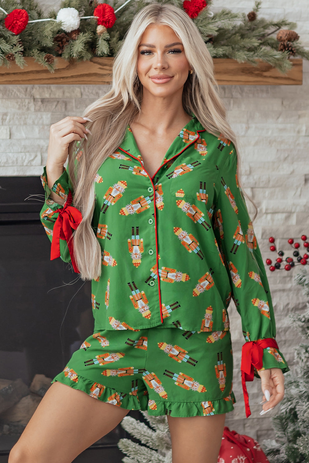 Threaded Pear Vivisha Silky 2pcs Pajama Set