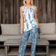 Light Blue with Deep Blue and White