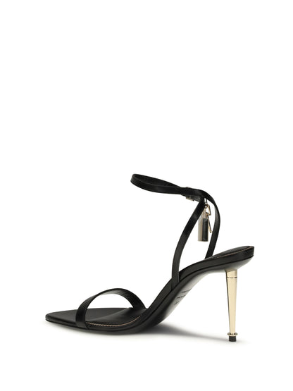 Sandal Pointed Black Leather