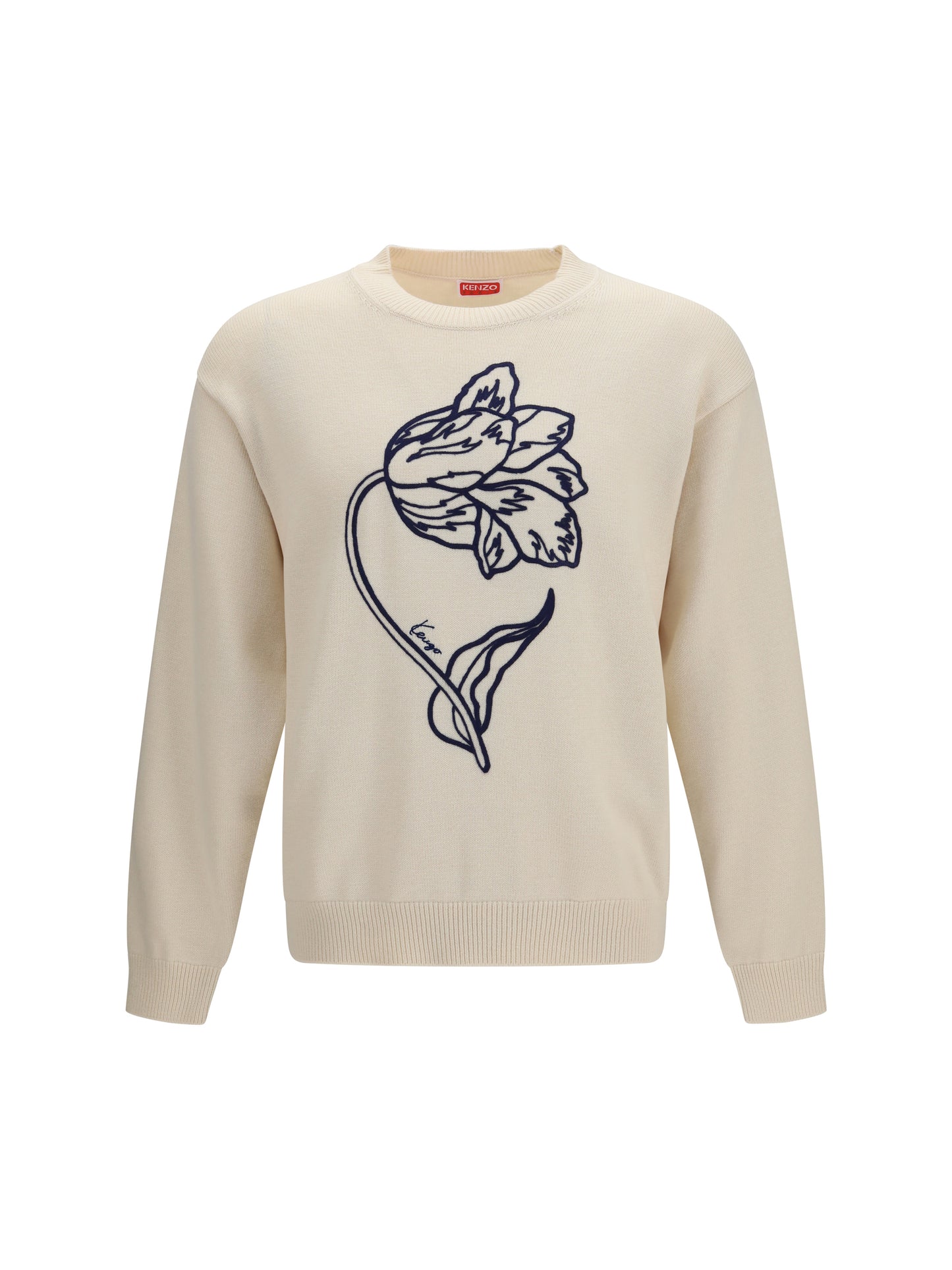 Sweater Tulip Off-White Wool-Cotton