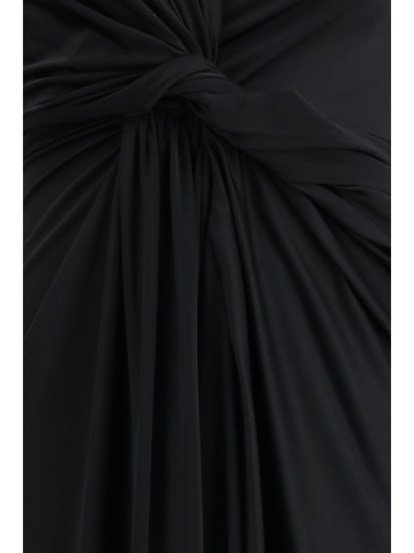 Dress Draped Midi Black