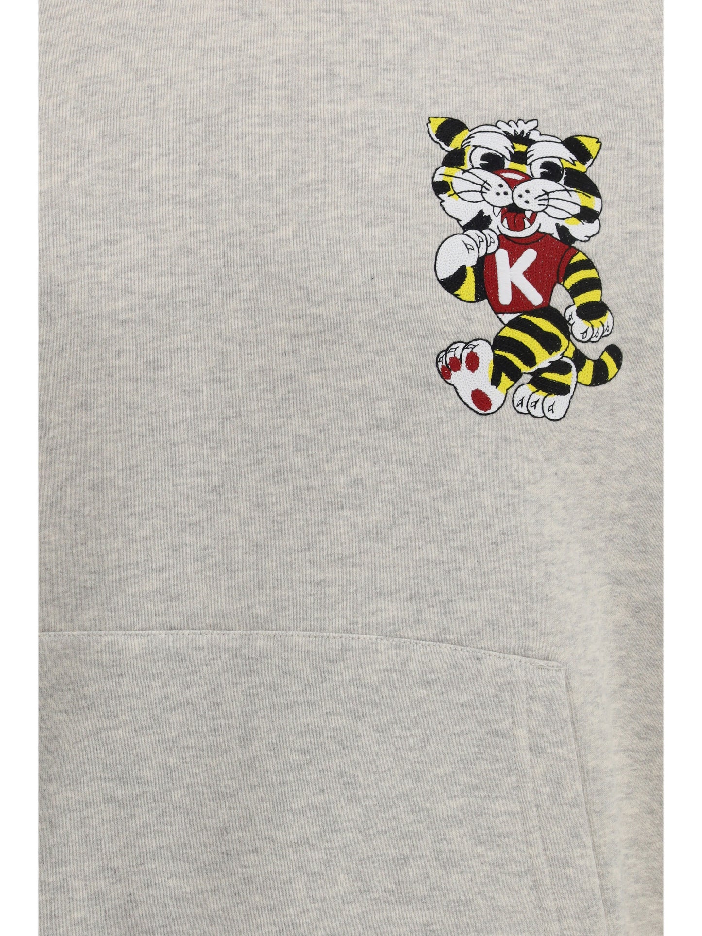 Hoodie Wild Tiger Pale Grey