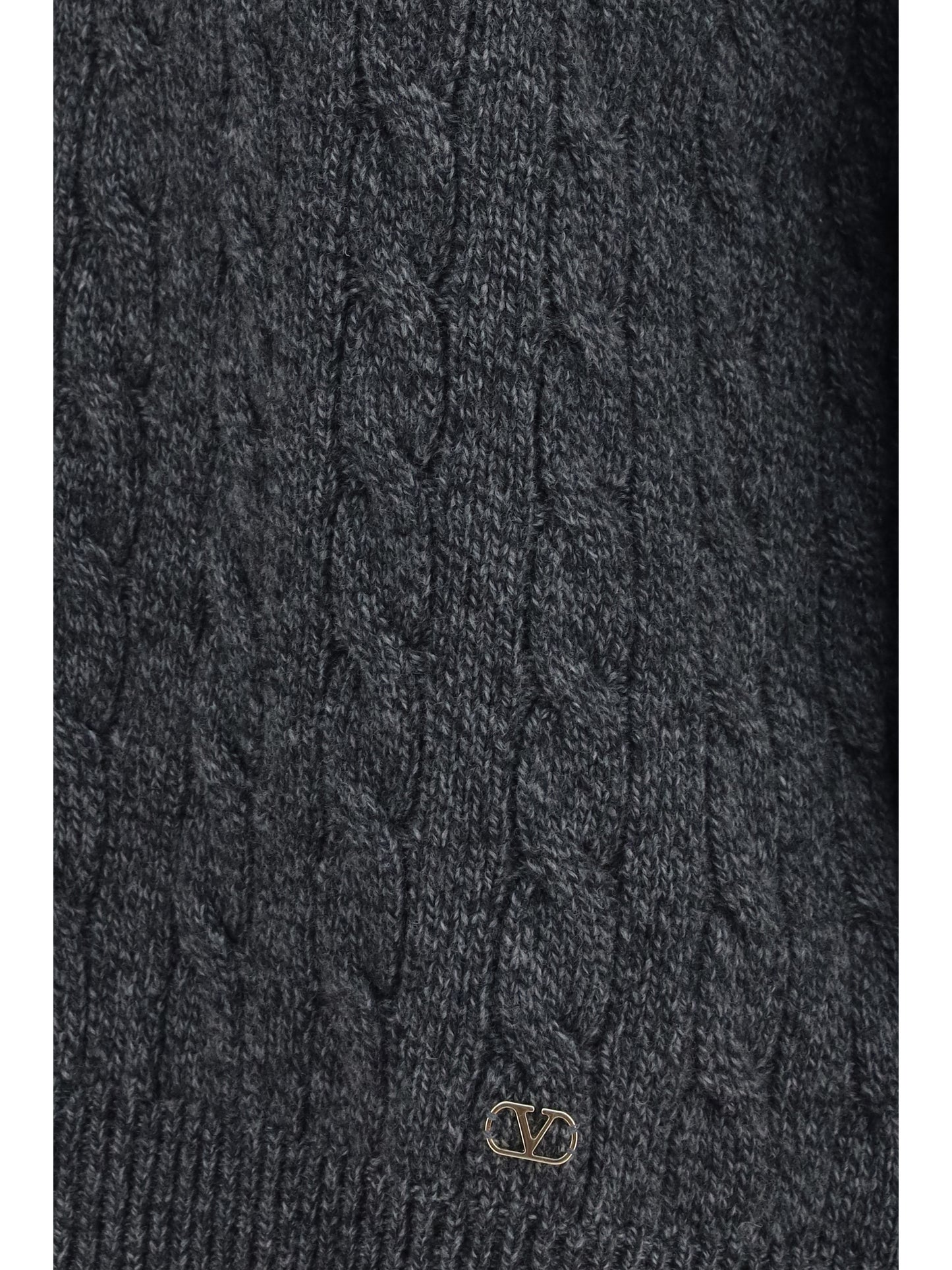 Sweater Virgin Wool Anthracite Melange