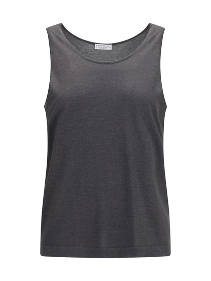 Knit Tank Top Lead Grey
