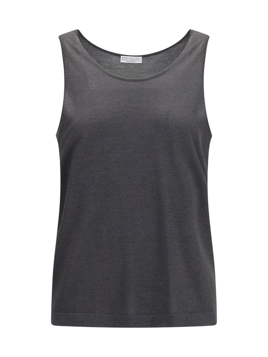Knit Tank Top Lead Grey